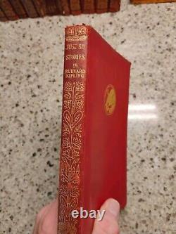 14 Vintage Book Set Rudyard Kipling Leather 1920's-30's Free Shipping
