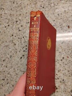 14 Vintage Book Set Rudyard Kipling Leather 1920's-30's Free Shipping