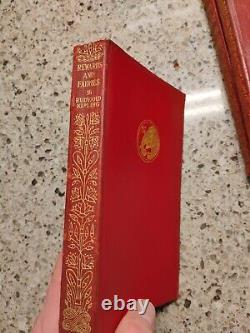 14 Vintage Book Set Rudyard Kipling Leather 1920's-30's Free Shipping