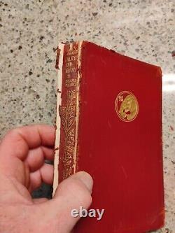 14 Vintage Book Set Rudyard Kipling Leather 1920's-30's Free Shipping