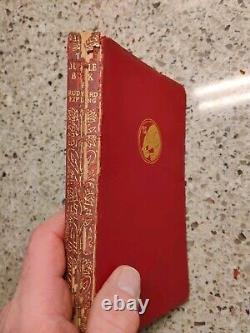 14 Vintage Book Set Rudyard Kipling Leather 1920's-30's Free Shipping