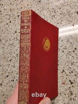 14 Vintage Book Set Rudyard Kipling Leather 1920's-30's Free Shipping