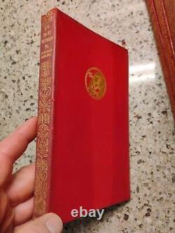 14 Vintage Book Set Rudyard Kipling Leather 1920's-30's Free Shipping