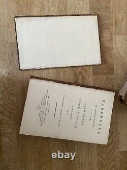 1806 Herodotus Set Beloe X 3 Books Of 4 Vintage Leather Collectible Old