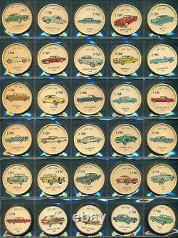 1961 HOSTESS JELL-O AUTO CARS WHEEL COMPLETE 200 COIN SET WithORIG JELLO FACT BOOK