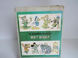 1965 Vintage The wonderful worlds of Walt Disney 3 book collection set