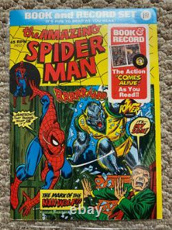 1970s Marvel Comic Book And Record 11 Sets of Books with Records