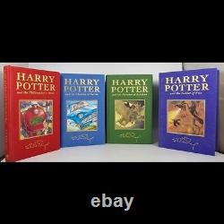 1999 THE DELUXE SIGNATURE SET OF HARRY POTTER NOVELS 1-4 By J. K. Rowling