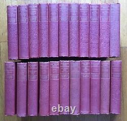 ANTIQUE 22 Vol Set Lot MARK TWAIN'S WORKS Author's National Edition / OLD BOOKS
