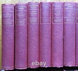 ANTIQUE 22 Vol Set Lot MARK TWAIN'S WORKS Author's National Edition / OLD BOOKS