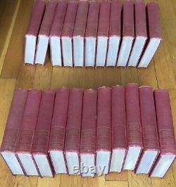 ANTIQUE 22 Vol Set Lot MARK TWAIN'S WORKS Author's National Edition / OLD BOOKS