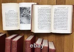 ANTIQUE 22 Vol Set Lot MARK TWAIN'S WORKS Author's National Edition / OLD BOOKS