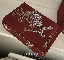 A Game of Thrones A Song of Ice and Fire 7 Book Set Leather Rebinds
