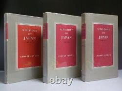 A History Of Japan George Sansom Cresset FULL SET 3 Volumes ID966A