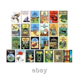 Adventures of Tintin Series 24 Books Collection Set by Herge Tintin in America