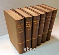 Antiquarian Book 6 volume set George Eliot 1887 Good