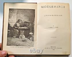 Antiquarian Book 6 volume set George Eliot 1887 Good