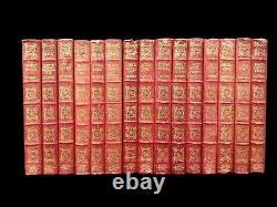 Antiquarian Books Charles Dickens Leather Bound Gilt Decorated x 15 Collection