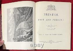 Antique 1881 1882 Bristol Past & Present 3 Volume HB Book Set Nicholls & Taylor