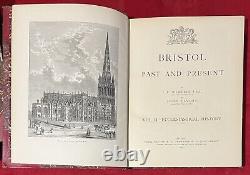 Antique 1881 1882 Bristol Past & Present 3 Volume HB Book Set Nicholls & Taylor