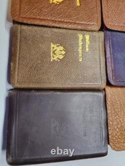 Antique 20 Volume William Shakespeare Mini Leather Book Set Knickerbocker