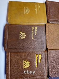 Antique 20 Volume William Shakespeare Mini Leather Book Set Knickerbocker