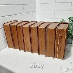 Antique Charles Dickens. 1800's Set Of 8 Books. Worthington. Hardcover
