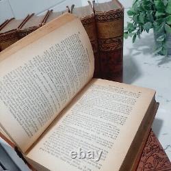 Antique Charles Dickens. 1800's Set Of 8 Books. Worthington. Hardcover