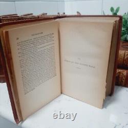 Antique Charles Dickens. 1800's Set Of 8 Books. Worthington. Hardcover