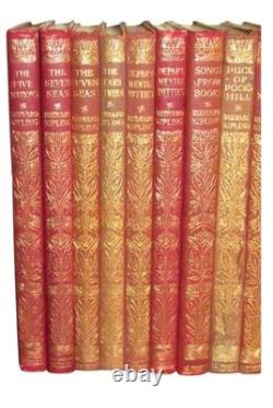 Antique Collection of 1913-29 Rudyard Kipling 19 Books Set Jungle Book Kim Rare
