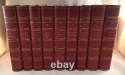 Antique Fine Leather The Works Of William Shakespeare 9 Vol. Book Set 1894-1902