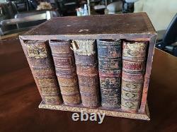 Antique Leather Faux Set Of Books (Box)