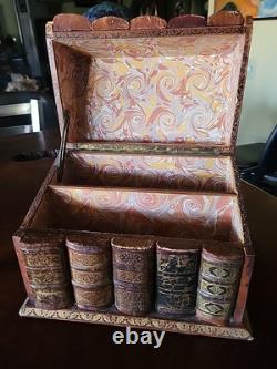 Antique Leather Faux Set Of Books (Box)