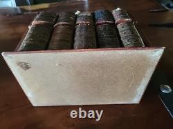 Antique Leather Faux Set Of Books (Box)