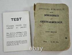 Antique Optometrist Opticians Optics Set Mahogany Case Lowings Book 1929