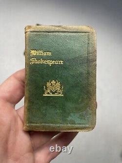 Antique Set of (22) Leather Bound Miniature Shakespeare Folio Book Set Edwardian