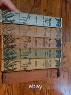 Antique Tarzan Book Collection Set Of 6 Books