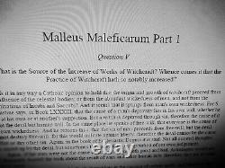 Antique book history witchcraft magic occult religion malleus maleficarum church