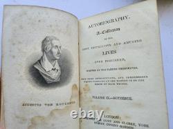 Autobiography A Collection Of Lives 1826. Leather SET of 8 Books