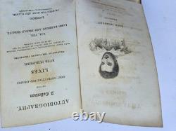 Autobiography A Collection Of Lives 1826. Leather SET of 8 Books