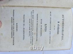 Autobiography A Collection Of Lives 1826. Leather SET of 8 Books