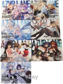 Azur Lane 1st-7th Anniversary Art Book Set Collection of 7 Japan Official Limit