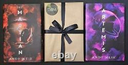 BROKEN BINDING Sci-fi Andy Weir Collection Set SIGNED Martian Artemis Hail Mary
