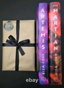 BROKEN BINDING Sci-fi Andy Weir Collection Set SIGNED Martian Artemis Hail Mary