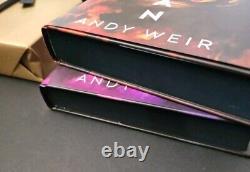 BROKEN BINDING Sci-fi Andy Weir Collection Set SIGNED Martian Artemis Hail Mary