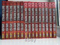 Battle Royale Manga Books Volumes 1-15 Complete Collection Set RARE
