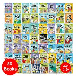 Biff Chip & Kipper Read with Oxford Phonics Stage 1,2,3 Collection 56 Books Set