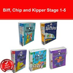 Biff, Chip and Kipper Stage 1 2 3 4 5 Read with Oxford 3+ Books Collection Set