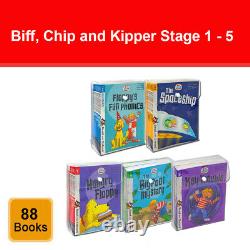 Biff, Chip and Kipper Stage 1 5 Read with Oxford 3+ 88 Phonics Books Set NEW