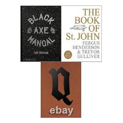 Black Axe Mangal, Quality Chop House, Book of St John 3 Books Collection Set NEW